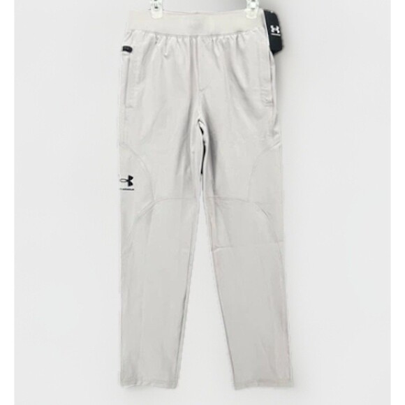 NWT under Armour Boys Unstoppable Tapered pants Sz Y Medium $60 Gray - Picture 1 of 5
